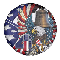 USA 4th Of July Spare Tire Cover United State Eagle Liberty Bell