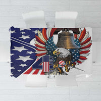 USA 4th Of July Tablecloth United State Eagle Liberty Bell