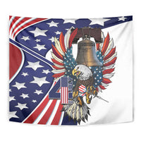 USA 4th Of July Tapestry United State Eagle Liberty Bell