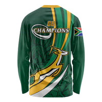South Africa Rugby Long Sleeve Shirt Springboks Go Champions World Cup 2023 LT01