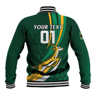 Personalised South Africa Rugby Baseball Jacket Springboks Go Champions World Cup 2023 - Wonder Print Shop