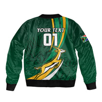 Personalised South Africa Rugby Bomber Jacket Springboks Go Champions World Cup 2023 - Wonder Print Shop