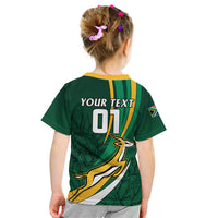Personalised South Africa Rugby Kid T Shirt Springboks Go Champions World Cup 2023 - Wonder Print Shop