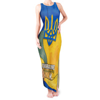 Ukraine Independence Day Tank Maxi Dress Ukrainian Trident Special Version - Wonder Print Shop