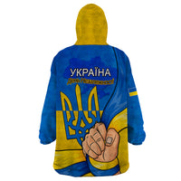 Ukraine Independence Day Wearable Blanket Hoodie Ukrainian Trident Special Version - Wonder Print Shop