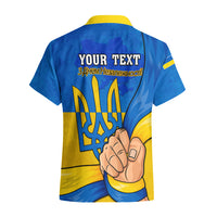 Personalised Ukraine Independence Day Hawaiian Shirt Ukrainian Trident Special Version - Wonder Print Shop