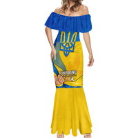 Personalised Ukraine Independence Day Mermaid Dress Ukrainian Trident Special Version - Wonder Print Shop