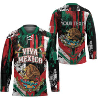 Personalized Viva Mexico Hockey Jersey Happy Independence Day