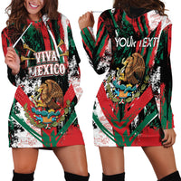 Personalized Viva Mexico Hoodie Dress Happy Independence Day