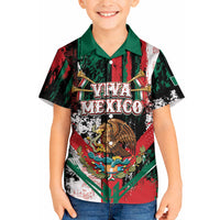 Personalized Viva Mexico Kid Hawaiian Shirt Happy Independence Day
