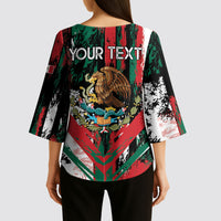 Personalized Viva Mexico Kimono Sleeve Blouse Happy Independence Day