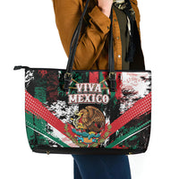Viva Mexico Leather Tote Bag Happy Independence Day