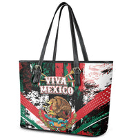 Viva Mexico Leather Tote Bag Happy Independence Day