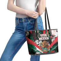 Viva Mexico Leather Tote Bag Happy Independence Day