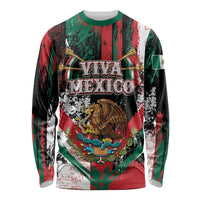 Personalized Viva Mexico Long Sleeve Shirt Happy Independence Day