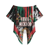 Personalized Viva Mexico Off Shoulder Wrap Waist Top Happy Independence Day