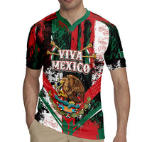 Personalized Viva Mexico Rugby Jersey Happy Independence Day