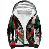 Personalized Viva Mexico Sherpa Hoodie Happy Independence Day