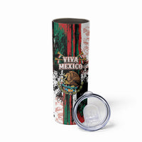 Personalized Viva Mexico Skinny Tumbler Happy Independence Day