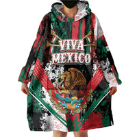 Personalized Viva Mexico Wearable Blanket Hoodie Happy Independence Day