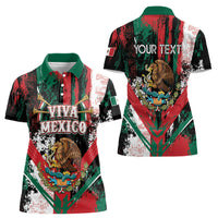 Personalized Viva Mexico Women Polo Shirt Happy Independence Day