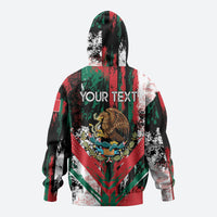 Personalized Viva Mexico Zip Hoodie Happy Independence Day