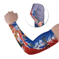 Personalized Chile Flag Map Arm Sleeves Happy Independence Day