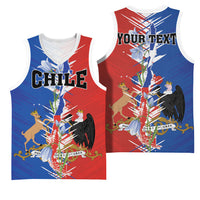 Personalized Chile Flag Map Basketball Jersey Happy Independence Day