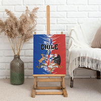 Chile Flag Map Canvas Wall Art Happy Independence Day
