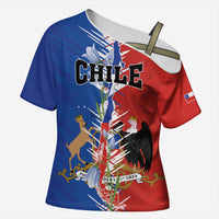Personalized Chile Flag Map Cross Shoulder Shirt Happy Independence Day