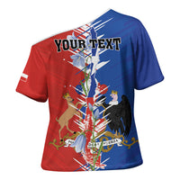 Personalized Chile Flag Map Cross Shoulder Shirt Happy Independence Day