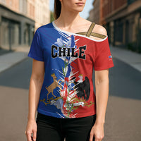 Personalized Chile Flag Map Cross Shoulder Shirt Happy Independence Day