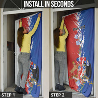 Personalized Chile Flag Map Door Cover Happy Independence Day