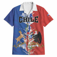 Personalized Chile Flag Map Hawaiian Shirt Happy Independence Day