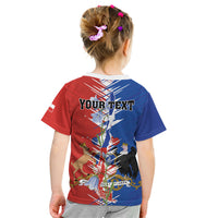 Personalized Chile Flag Map Kid T Shirt Happy Independence Day