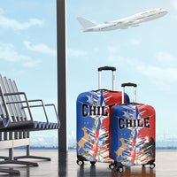 Chile Flag Map Luggage Cover Happy Independence Day