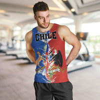 Personalized Chile Flag Map Men Tank Top Happy Independence Day