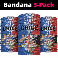 Chile Flag Map Neck Gaiter Happy Independence Day
