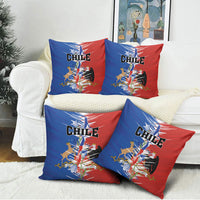 Chile Flag Map Pillow Cover Happy Independence Day
