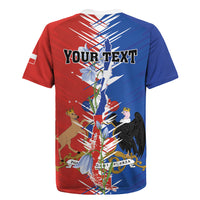 Personalized Chile Flag Map Rugby Jersey Happy Independence Day