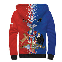 Personalized Chile Flag Map Sherpa Hoodie Happy Independence Day