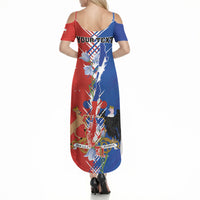 Personalized Chile Flag Map Summer Maxi Dress Happy Independence Day