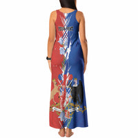 Personalized Chile Flag Map Tank Maxi Dress Happy Independence Day