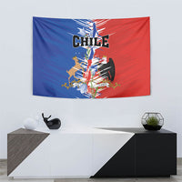 Chile Flag Map Tapestry Happy Independence Day