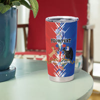Personalized Chile Flag Map Tumbler Cup Happy Independence Day