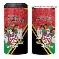 Personalized Saint Kitts and Nevis 4 in 1 Can Cooler Tumbler Happy Independence Day