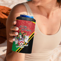 Personalized Saint Kitts and Nevis 4 in 1 Can Cooler Tumbler Happy Independence Day