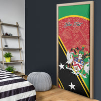 Personalized Saint Kitts and Nevis Door Cover Happy Independence Day