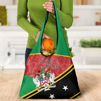 Saint Kitts and Nevis Grocery Bag Happy Independence Day