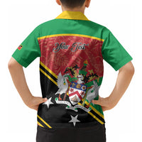 Personalized Saint Kitts and Nevis Hawaiian Shirt Happy Independence Day
